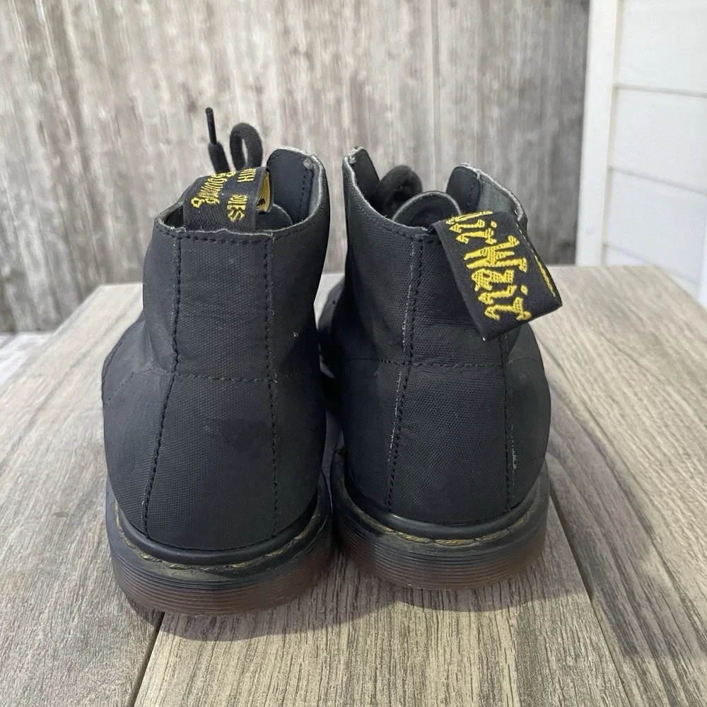 Dr.‎ Martens Manton Boots Men 9 UK 8 Black Leather Chukka Boots Grunge Goth Lace